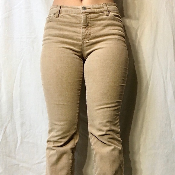 Light brown boot cut corduroy pants - Picture 2 of 3